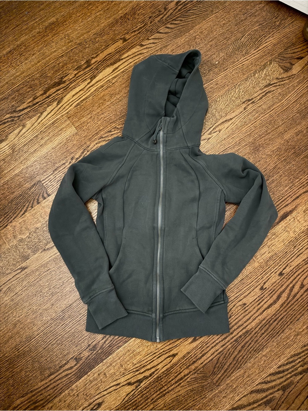 lululemon athletica women Dark Gray green Full-Zip Hoodie